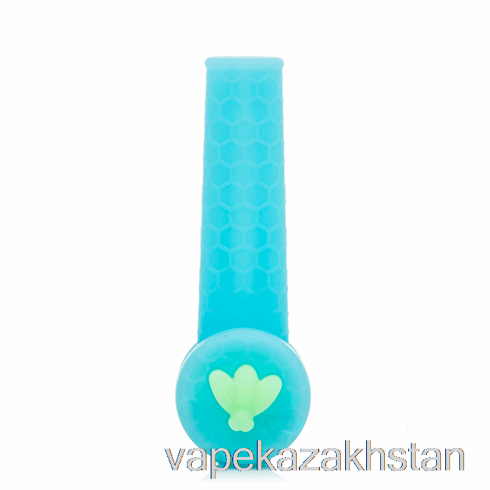 Vape Smoke Stratus Trio Silicone Pipe UV Blue (UV Blue / UV Green Bee)